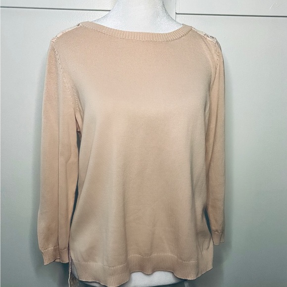 The Limited Sweaters - The Limited Lightweight light pink Sweater, Size M
